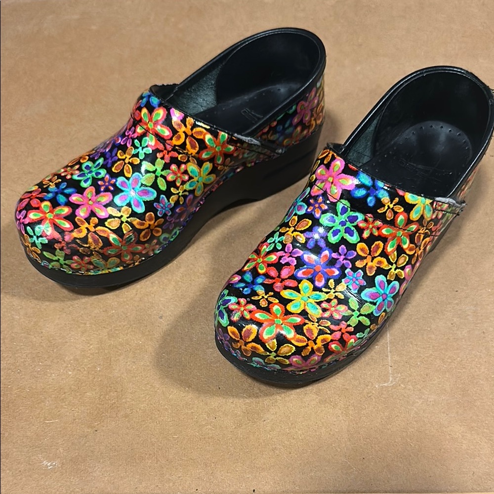 Dansko-Colorful Floral Clogs